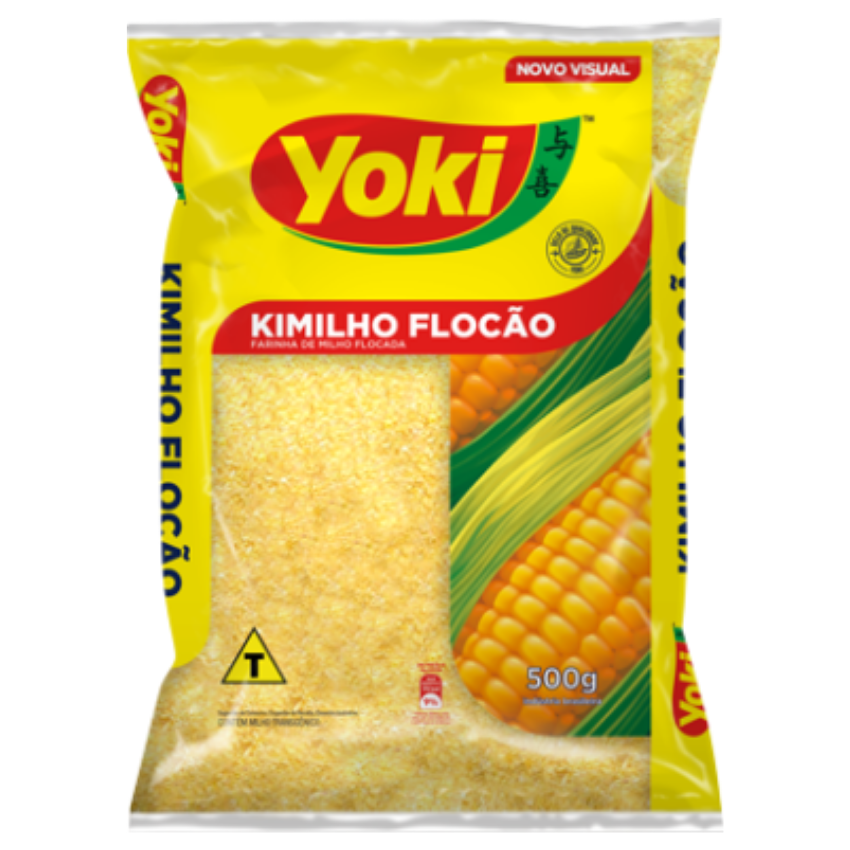 Farinha de Milho Flocão Kimilho / Corn Flakes for Couscous - Yoki (500g)