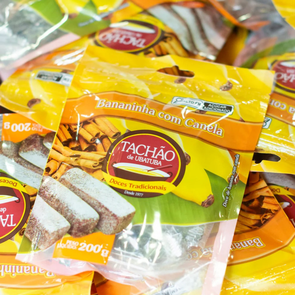 Bananinha Tachão com Canela / Banana Candy with Cinnamon - Tachão (200g)