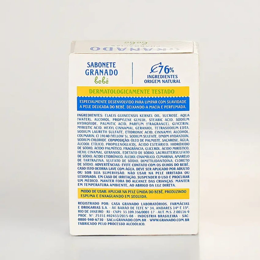 Sabonete em Barra de Glicerina Tradicional / Classic Glycerin Bar Soap - Granado (90g)