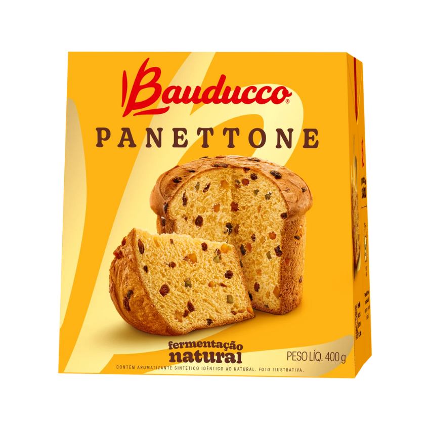Panettone de Frutas / Panettone with Candied Fruits - Bauducco (400g)