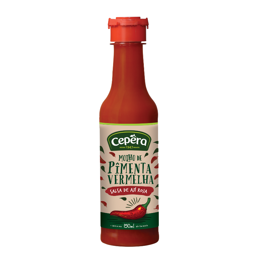 Molho de Pimenta Vermelha / Red Chilli Sauce - Cepêra (150ml)