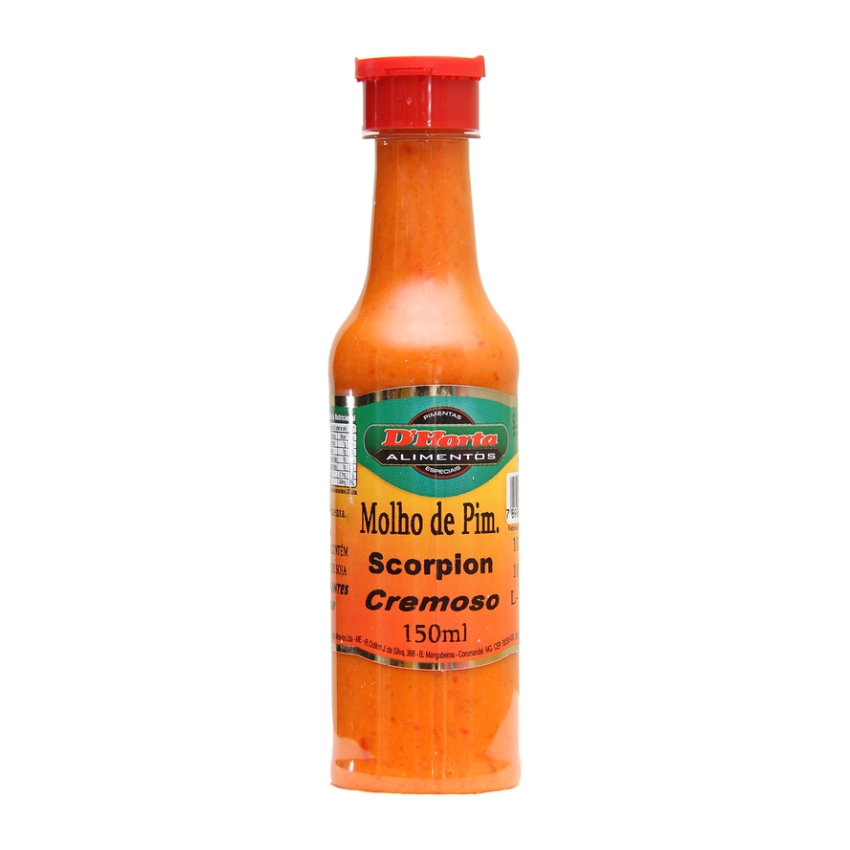 Molho Scorpion Cremoso / Scorpion Creamy Hot Sauce - D'Horta Trinidad (150ml)