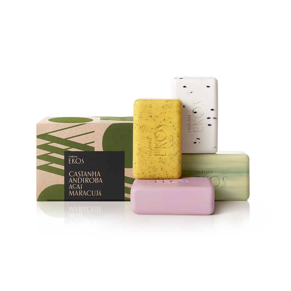 Creamy And Exfoliating Soaps (açaí, andiroba, castanha, maracujá) - Natura Ekos (4x100g)