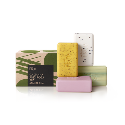 Creamy And Exfoliating Soaps (açaí, andiroba, castanha, maracujá) - Natura Ekos (4x100g)