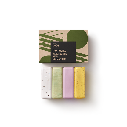 Creamy And Exfoliating Soaps (açaí, andiroba, castanha, maracujá) - Natura Ekos (4x100g)