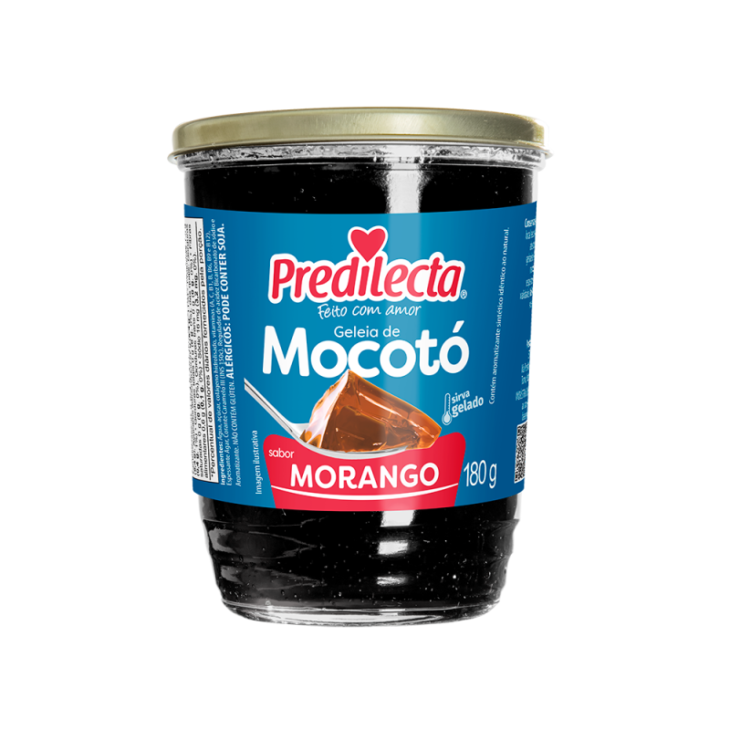 Geléia de Mocotó Morango / Strawberry Flavored Mocotó Jelly - Predilecta (180g)
