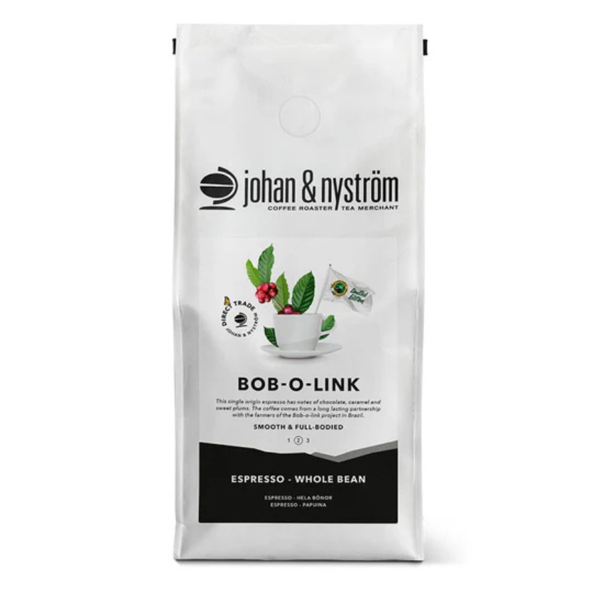 Café em Grãos Bob-o-Link / Bob-O-Link Brazilian Coffee Beans - Johan & Nyström (500g)