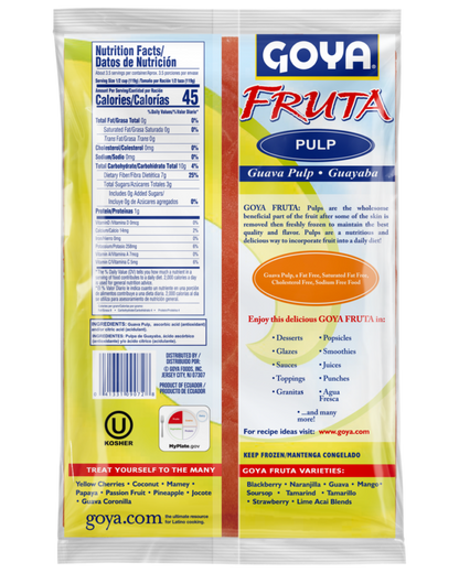 Polpa de Goiaba Congelada / Frozen Guava Fruit Pulp - Goya (250g)