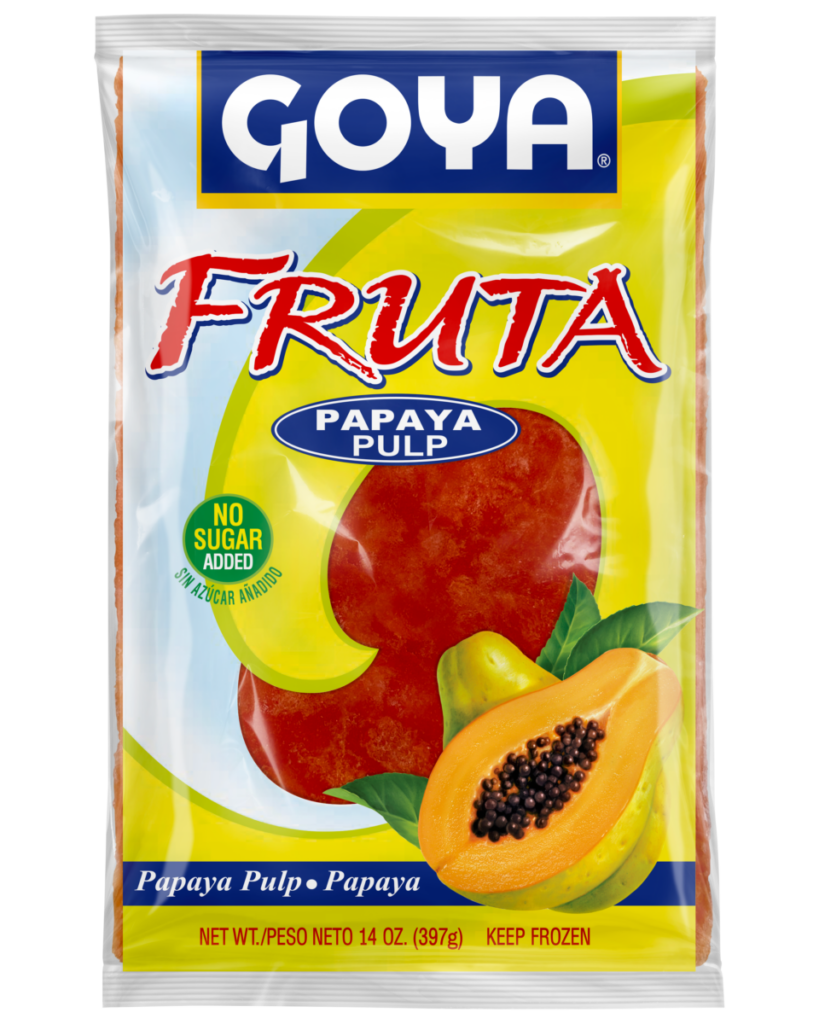 Polpa de Mamão Congelada / Frozen Papaya Fruit Pulp - Goya (250g)
