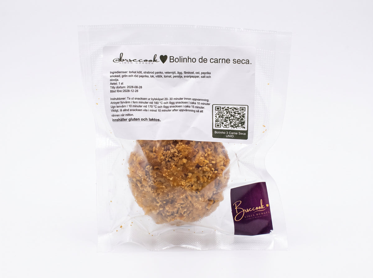 Bolinho de Carne Seca com Queijo / Brazilian Jerked Beef & Cheese Croquettes - BrSeCook (400g)