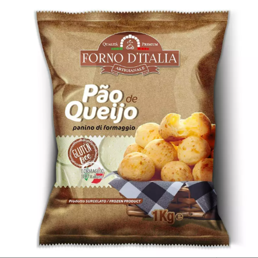 Pão de Queijo Congelado/ Frozen Cheese Bread - Forno D´Italia (1kg)