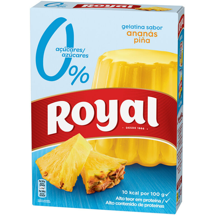 Gelatina Light Abacaxi / Pineapple Light Gelatin - Royal (31g)