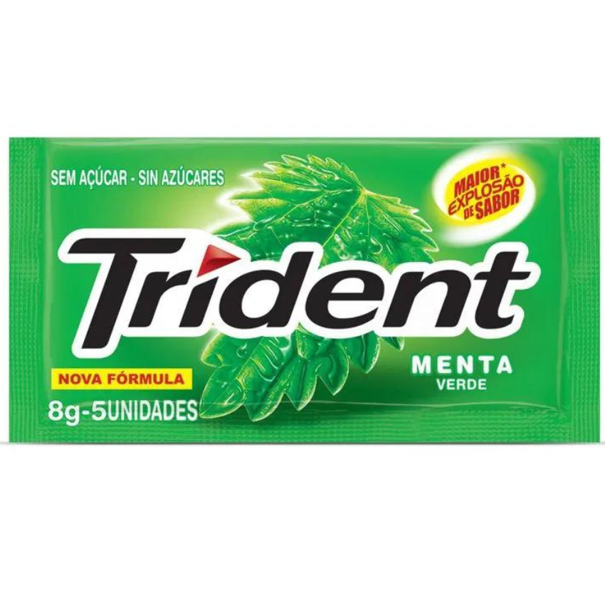 Trident Menta / Pepermint Chewing Gum - Trident (18g)