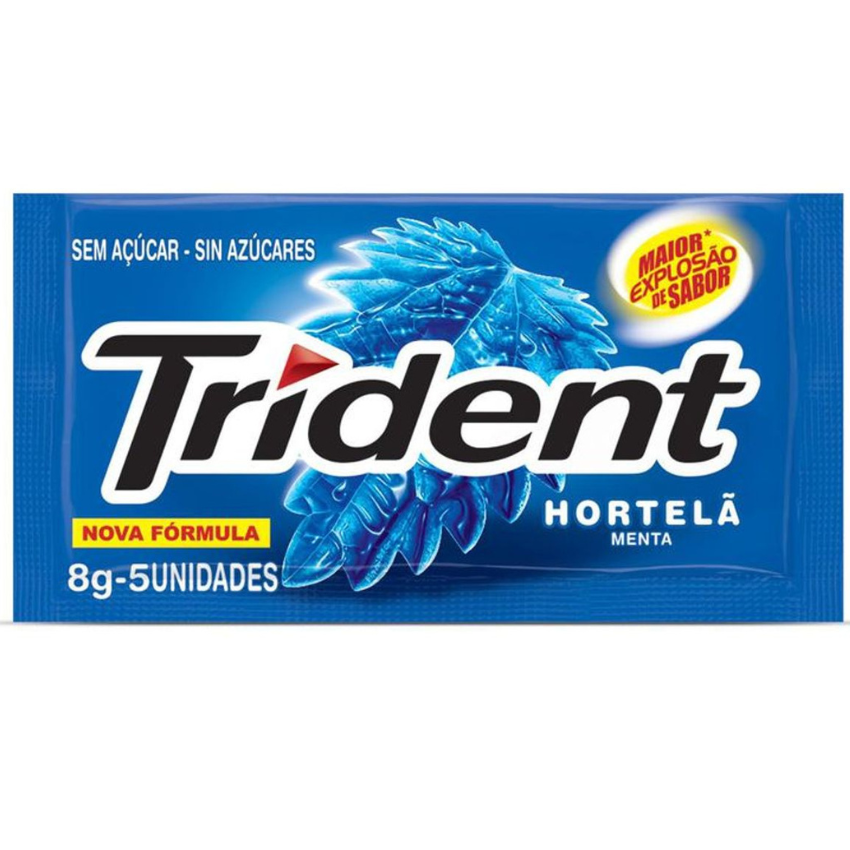 Trident Hortelã / Mint Chewing Gum - Trident (18g)