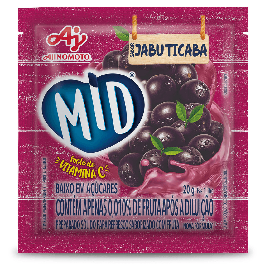 Refresco MID Jabuticaba / Jabuticaba Flavored Instant Drink Powder - MID (20g)