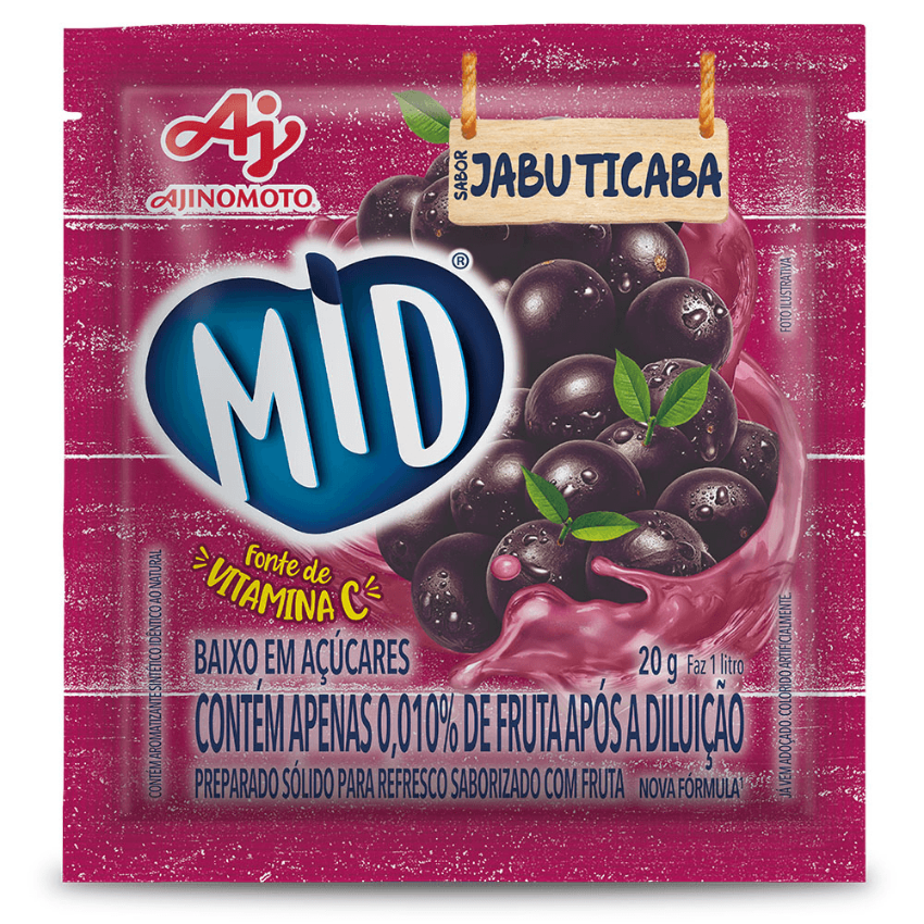 Refresco MID Jabuticaba / Jabuticaba Flavored Instant Drink Powder - MID (25g)