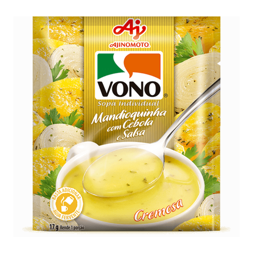 Sopa de Mandioquinha com Cebola e Salsa / Instant Yam Soup with Onion - Vono (17g)