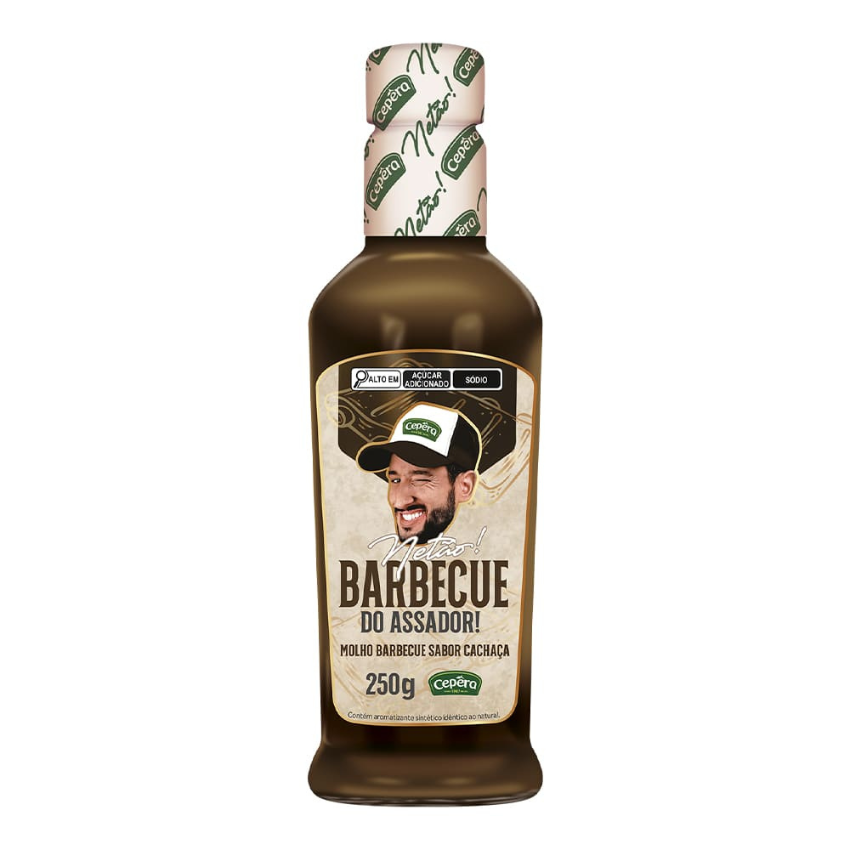 Molho Barbecue Sabor Cachaça / Barbecue Sauce with Cachaça - Cepêra (250g)