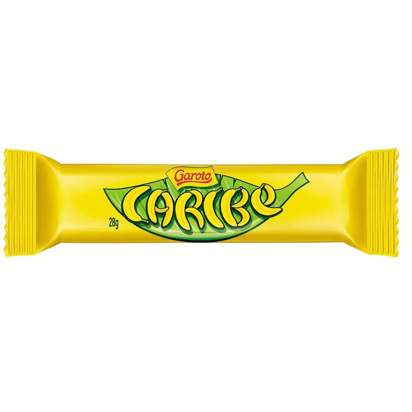 Bombom Caribe / Milk Chocolate With Banana Flavor Filling - Garoto (28g)