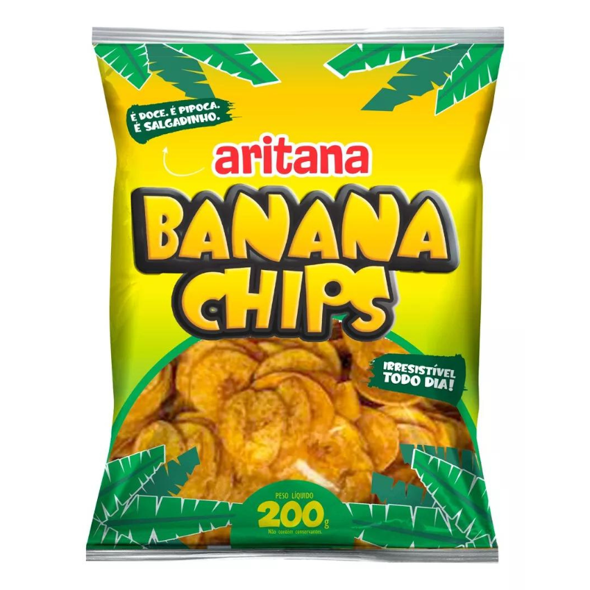 Salgadinho Banana Frita / Banana Chips - Aritana (200g)