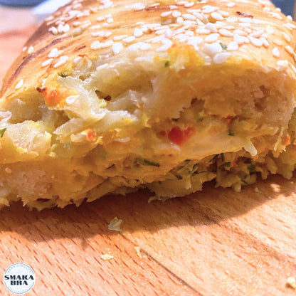 Pão Recheado Grande Sabores Diversos / Stuffed Bread - Smaka Bra