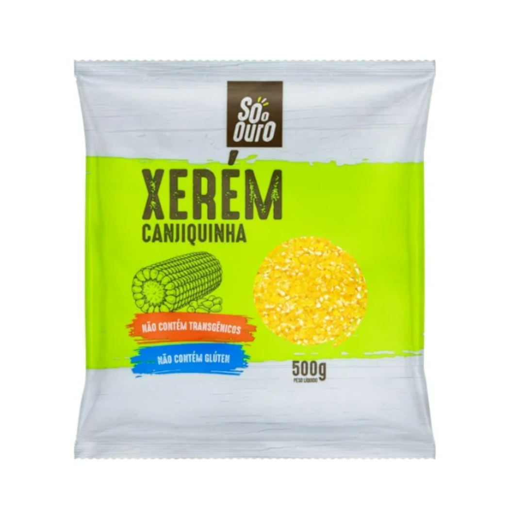 Canjiquinha Xerém / Peeled Cracked Yellow Corn - Só o Ouro (500g)