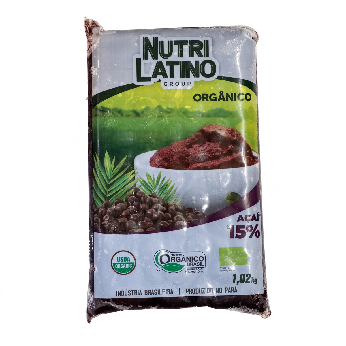 Polpa de Açaí Congelada / Frozen Acai Pulp - NutriLatino (1kg)