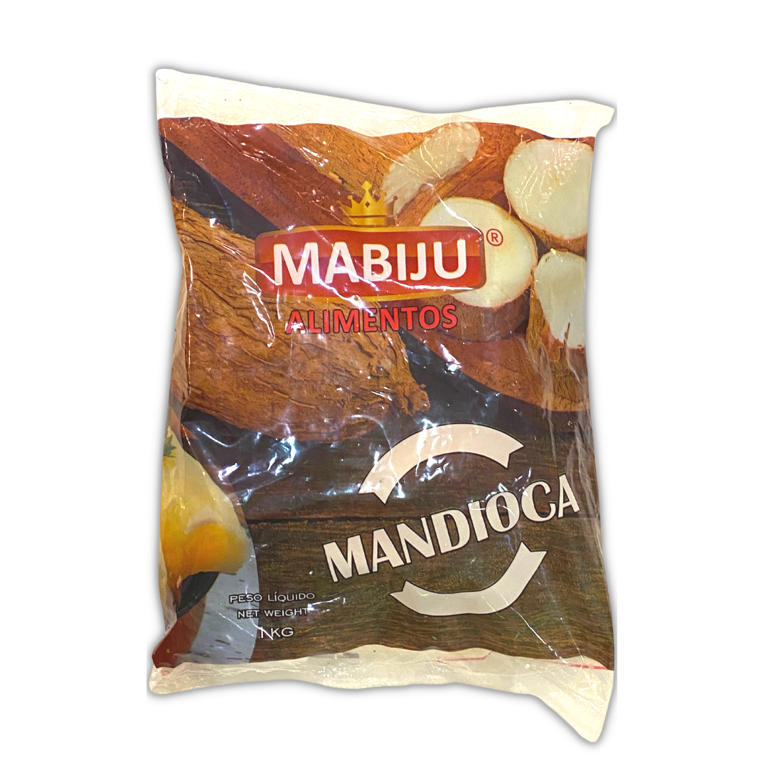 Mandioca Crua Pedaços Congelados / Frozen Raw Cassava in pieces - Mabiju (1kg)