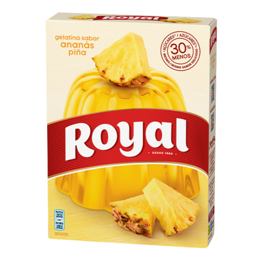 Gelatina de Abacaxi / Pineapple Gelatin - Royal (114g - 2x57g)