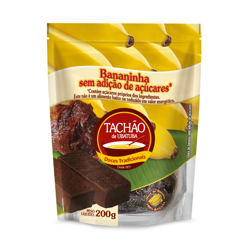 Bananinha Zero Açúcar / Banana Candy Zero Sugar - Tachão (200g)