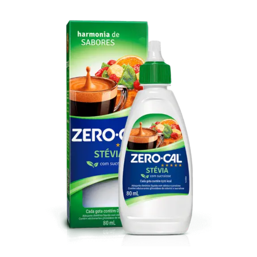 Adoçante Stevia / Stevia Sweetener - Zero Cal (80ml)