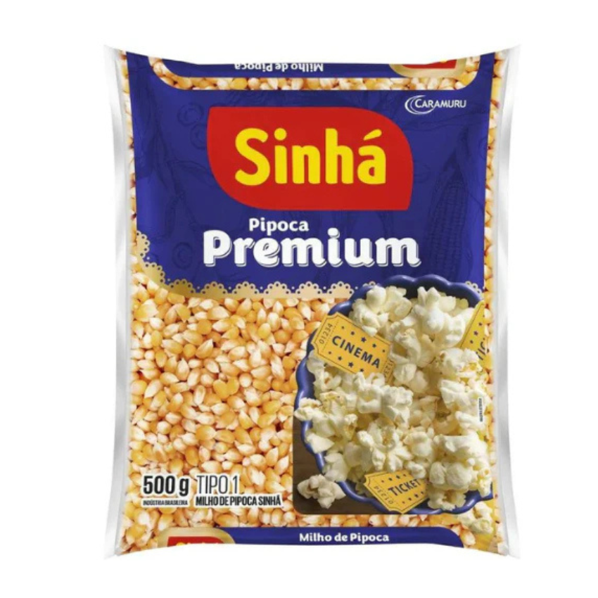 Milho de Pipoca Premium / Popcorn Kernels - Sinhá (500g)