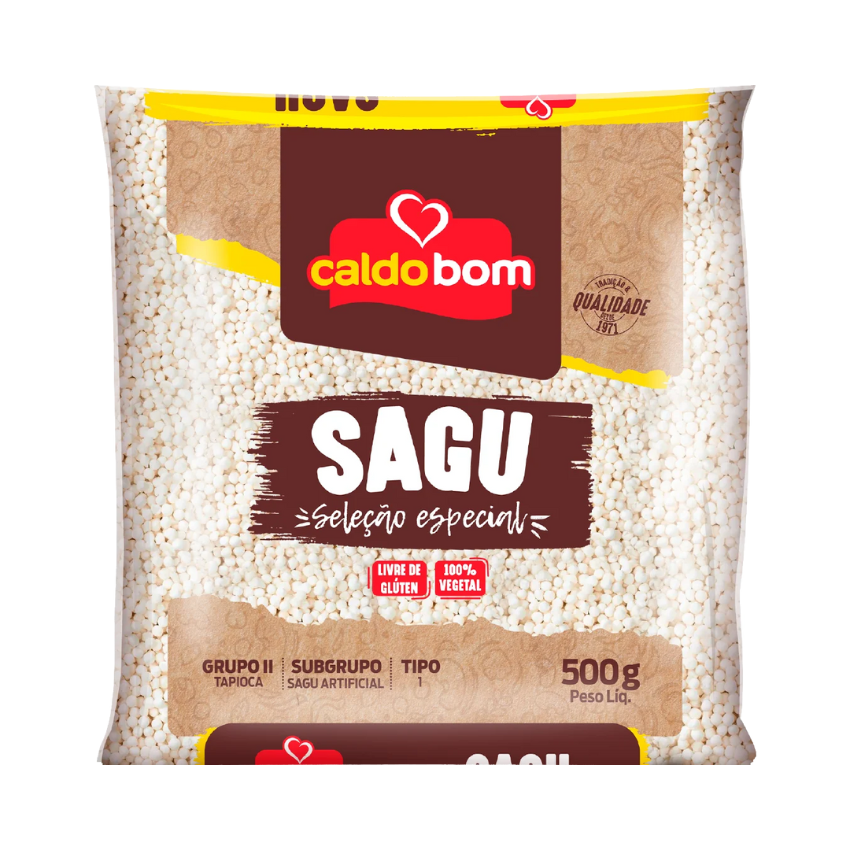 Sagu / Tapioca Pearls - Caldo Bom (500g)