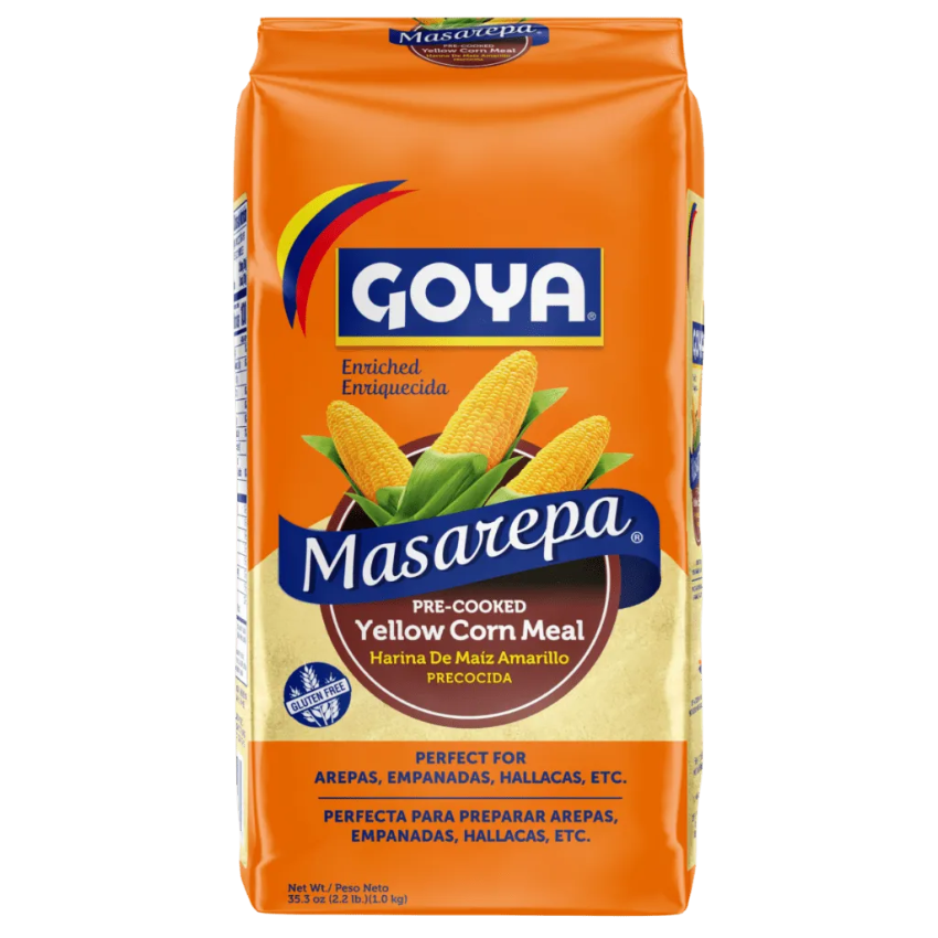 Harina de Maíz Amarillo Precocida / Pre-Cooked Yellow Corn Meal - Goya (1kg)