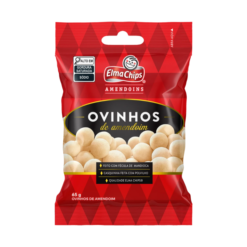 Ovinho de Amendoim / Peanut Puffs - Elma Chips (65g)