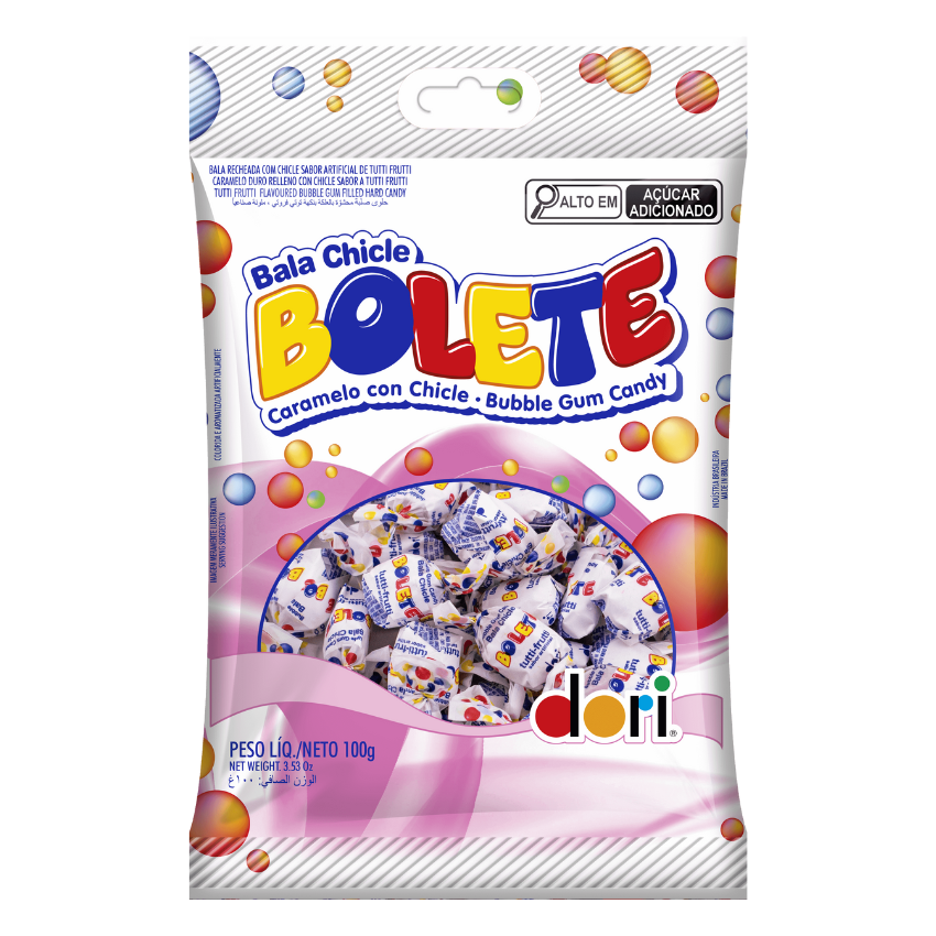 Bala Bolete Tutti-Frutti / Tutti-Frutti Candy - Dori (100g)