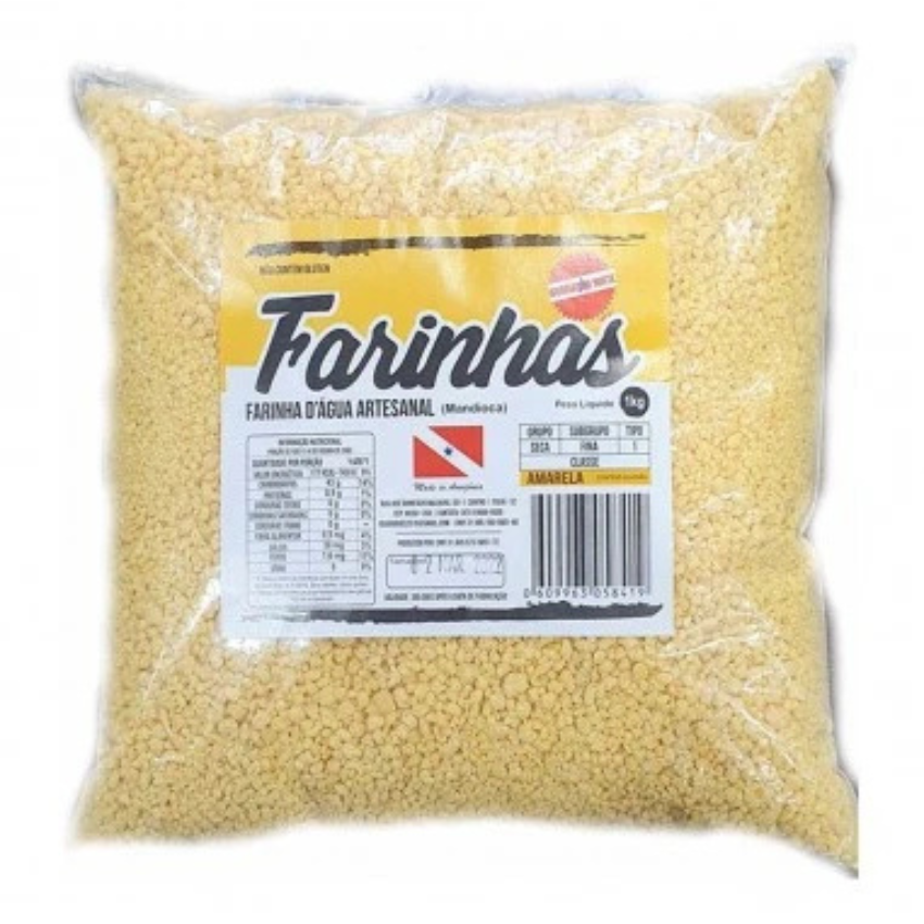 Farinha d'Água Puba Artesanal - Iguarias do Norte (1kg)