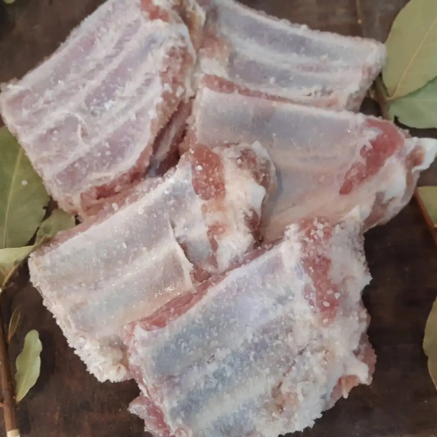 Costela Suína Salgada / Salted Pork Ribs - Center Carnes (500g)