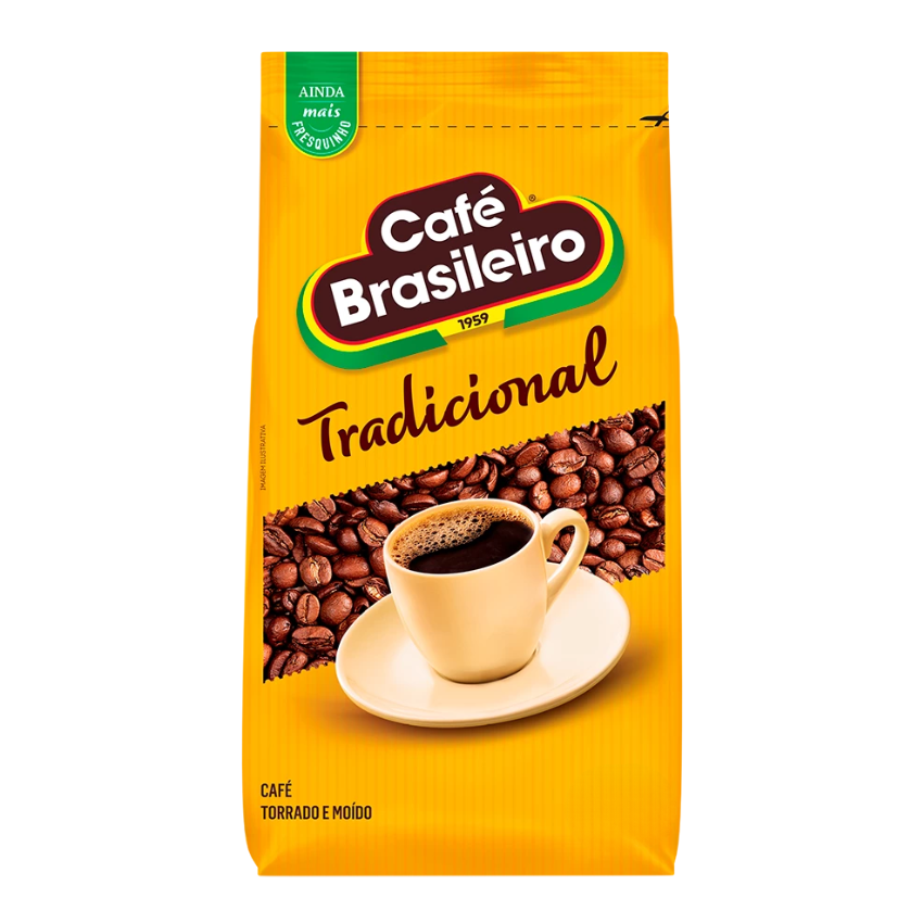 Café Brasileiro Tradicional / Traditional Ground Coffee - Brasileiro (250g)