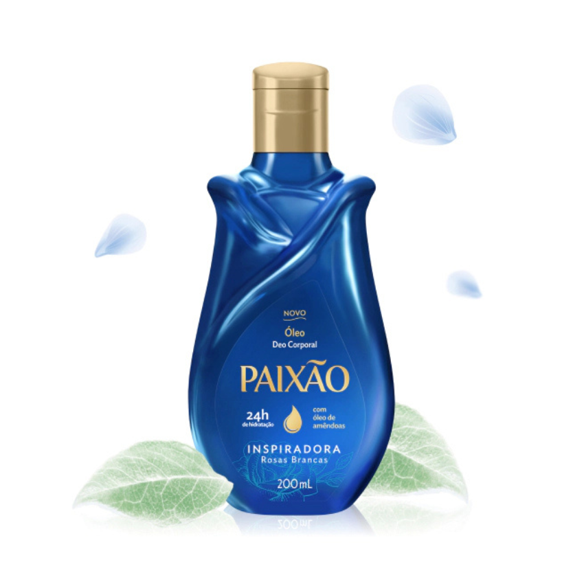 Óleo Corporal Paixão Inspiradora Rosas Brancas / Inspiring Body Oil White Roses - Paixão (200ml)