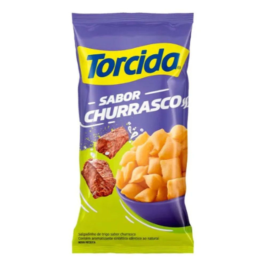 Salgadinho Lucky Torcida Churrasco / BBQ Flavoured Snack - Torcida (60g)
