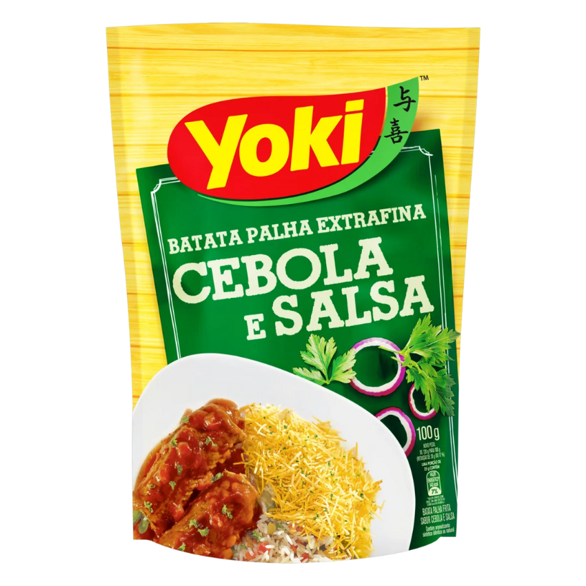 Batata Palha Extrafina Cebola e Salsa / Potato Sticks Onion & Parsley - Yoki (100g)