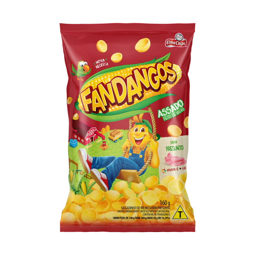 Fandangos Presunto / Fandangos Ham-Flavored Corn Snacks - Elma Chips (160g)