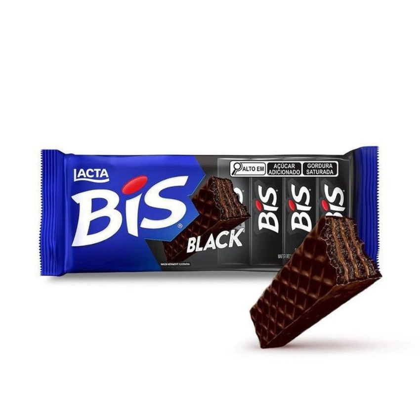 Chocolate Bis BLACK / Dark Chocolate Waffles Bis - Lacta (100g)