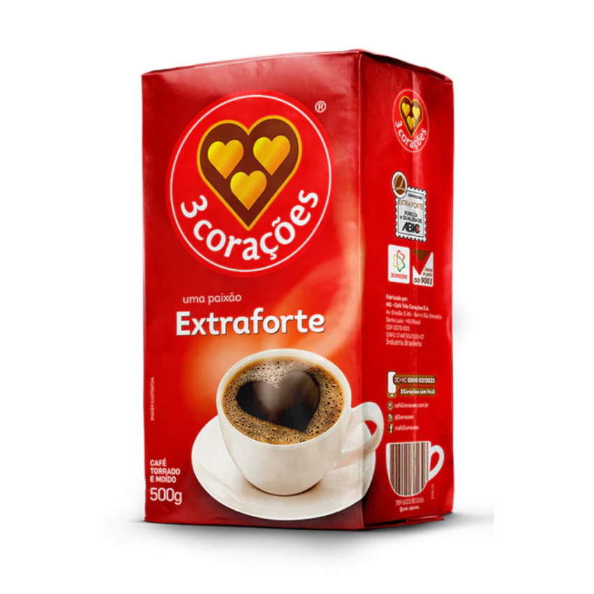 Café em Pó Extraforte / Strong Arabica Coffee - 3 Corações (500g)