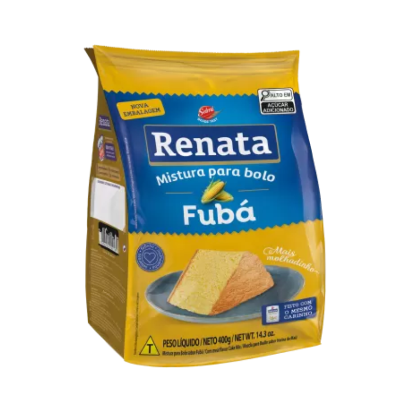 Mistura para Bolo de Fubá / Cornmeal Cake Mix - Renata (400g)