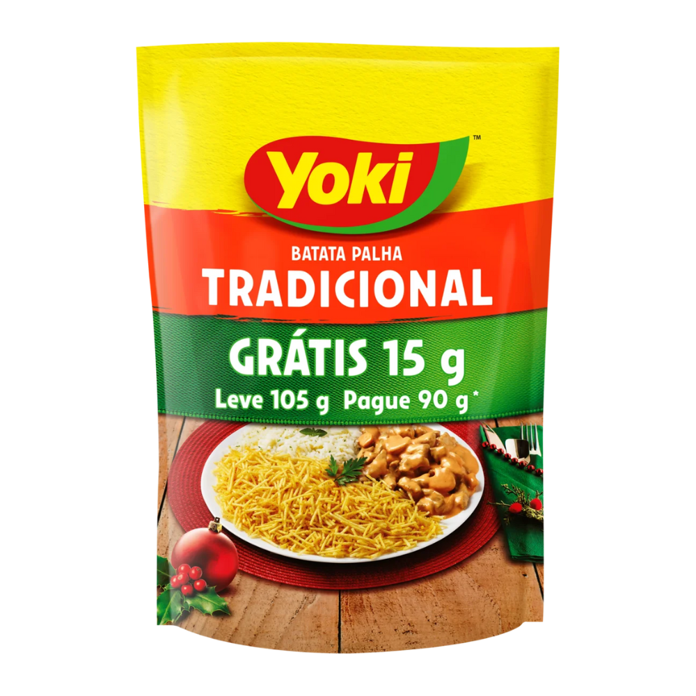 Batata Palha Tradicional / Shoestring Potatoes - Yoki (90g + 15g)