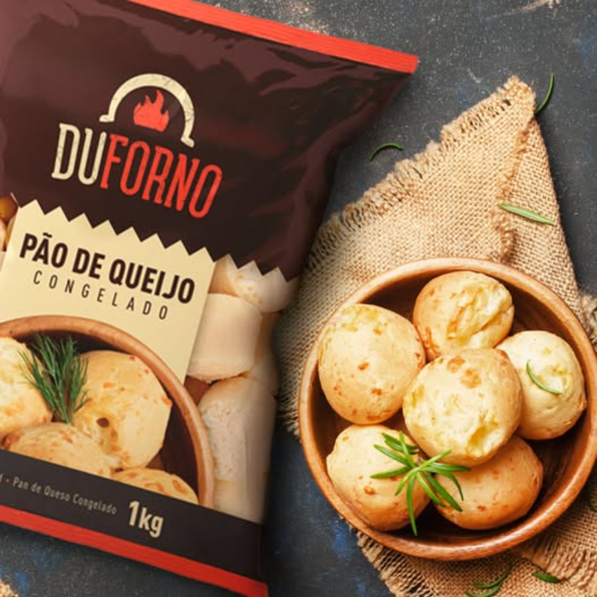 Pão de Queijo Mini Congelado / Frozen Mini Cheese Bread - DuForno (1kg)