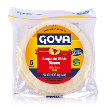 Arepas de Maíz Blanco Congeladas / Frozen White Corn Arepas - Goya (450g)