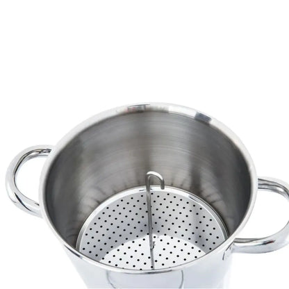Cuscuzeira Lyon Aço Inox / Stainless Steel Couscous Steamer - Brinox (2 liters capacity)